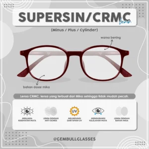 Lensa Supersin CRMC Mika – Netral, Minus & Plus