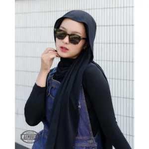 Kacamata Hitam Kotak YAMIKA 03 Unisex – Frame Tebal - Image 5